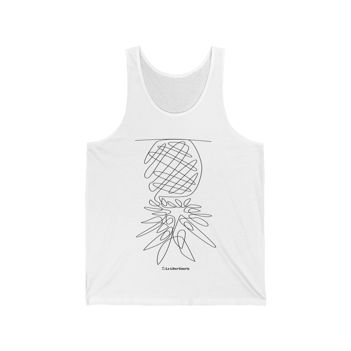 Camisole unisexe Ananas minimaliste
