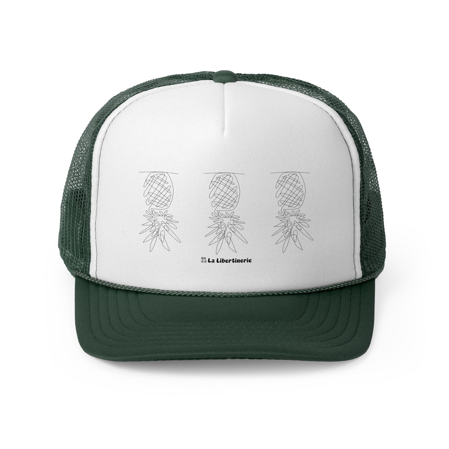 Casquette trucker Ananas minimaliste