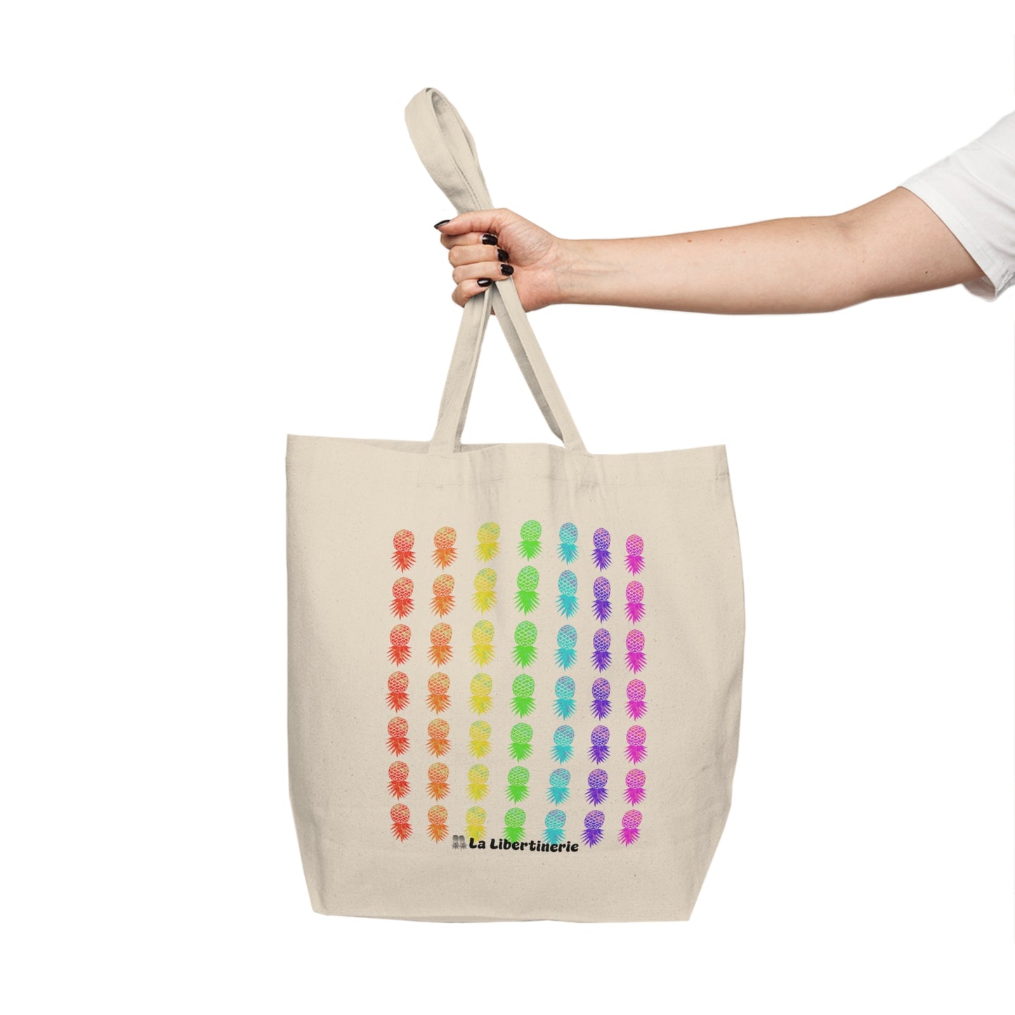 Sac shopping Arc-en-ciel d'ananas