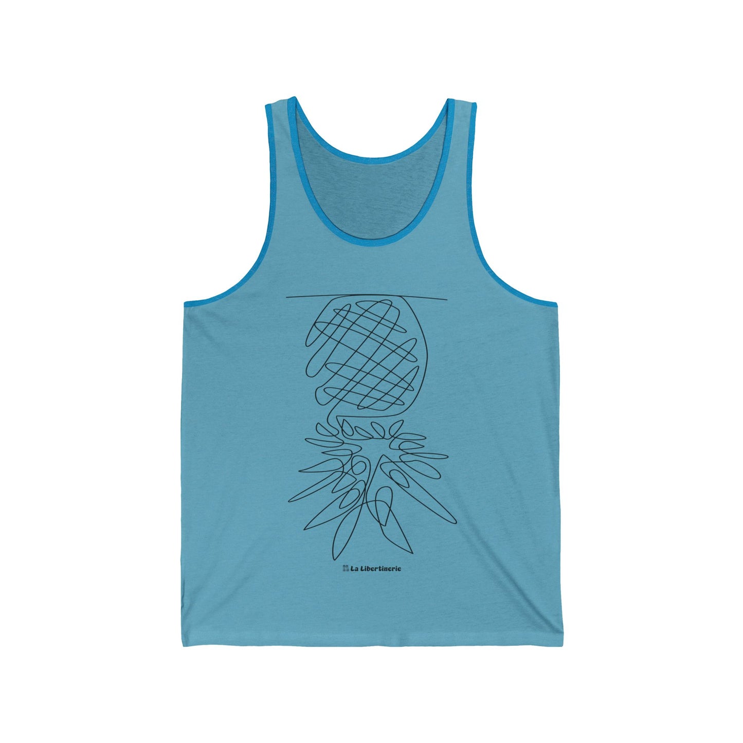 Camisole unisexe Ananas minimaliste