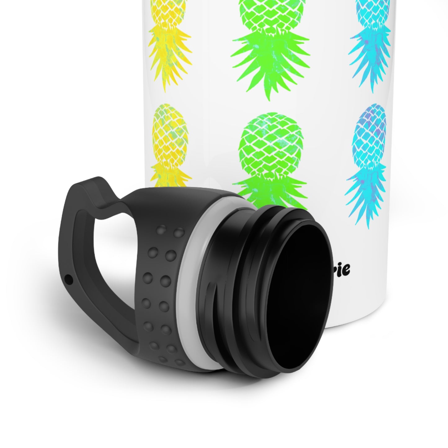 Bouteille d'eau inox Arc-en-ciel d'ananas