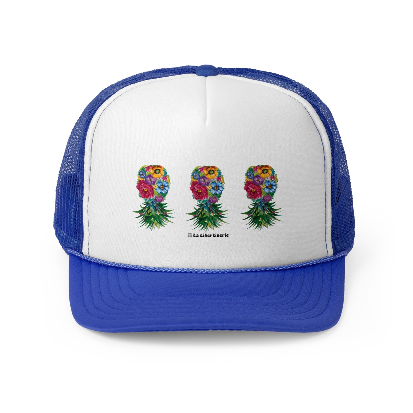 Casquette trucker Ananas fleuri