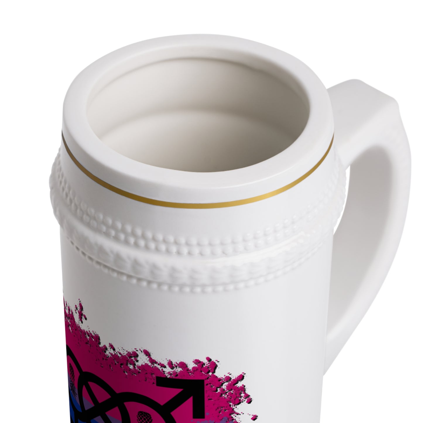 Chope à bière Symbole bisexuel
