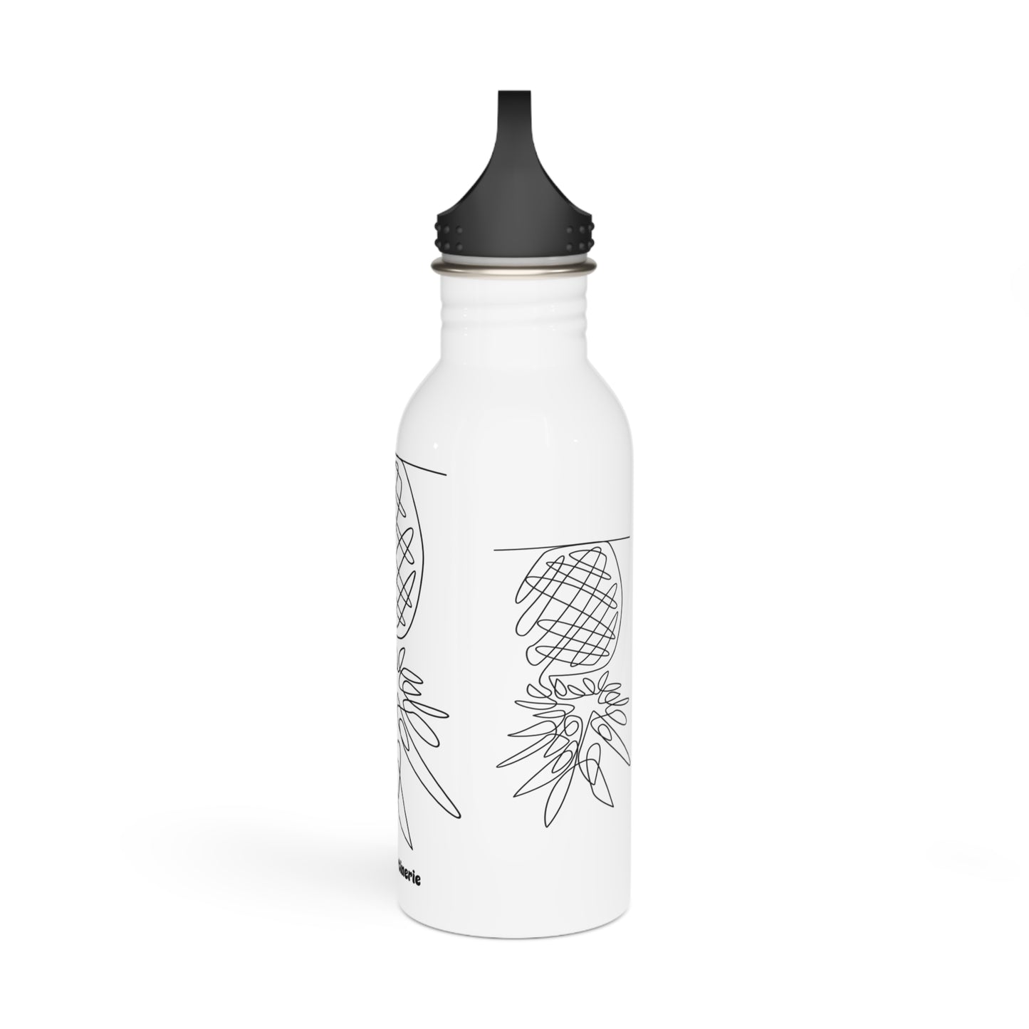 Bouteille d'eau inox Ananas minimaliste