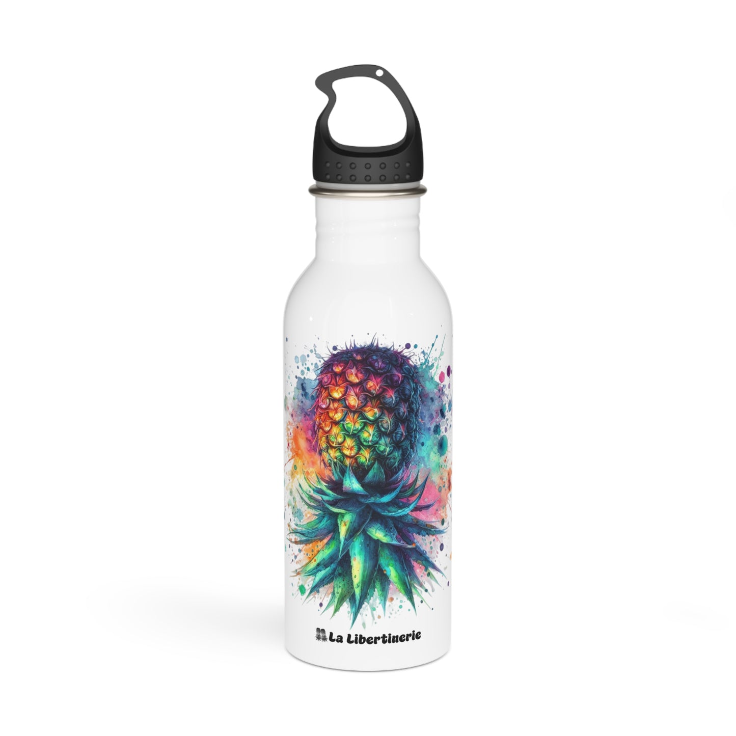 Bouteille d'eau inox Ananas Aquarelle