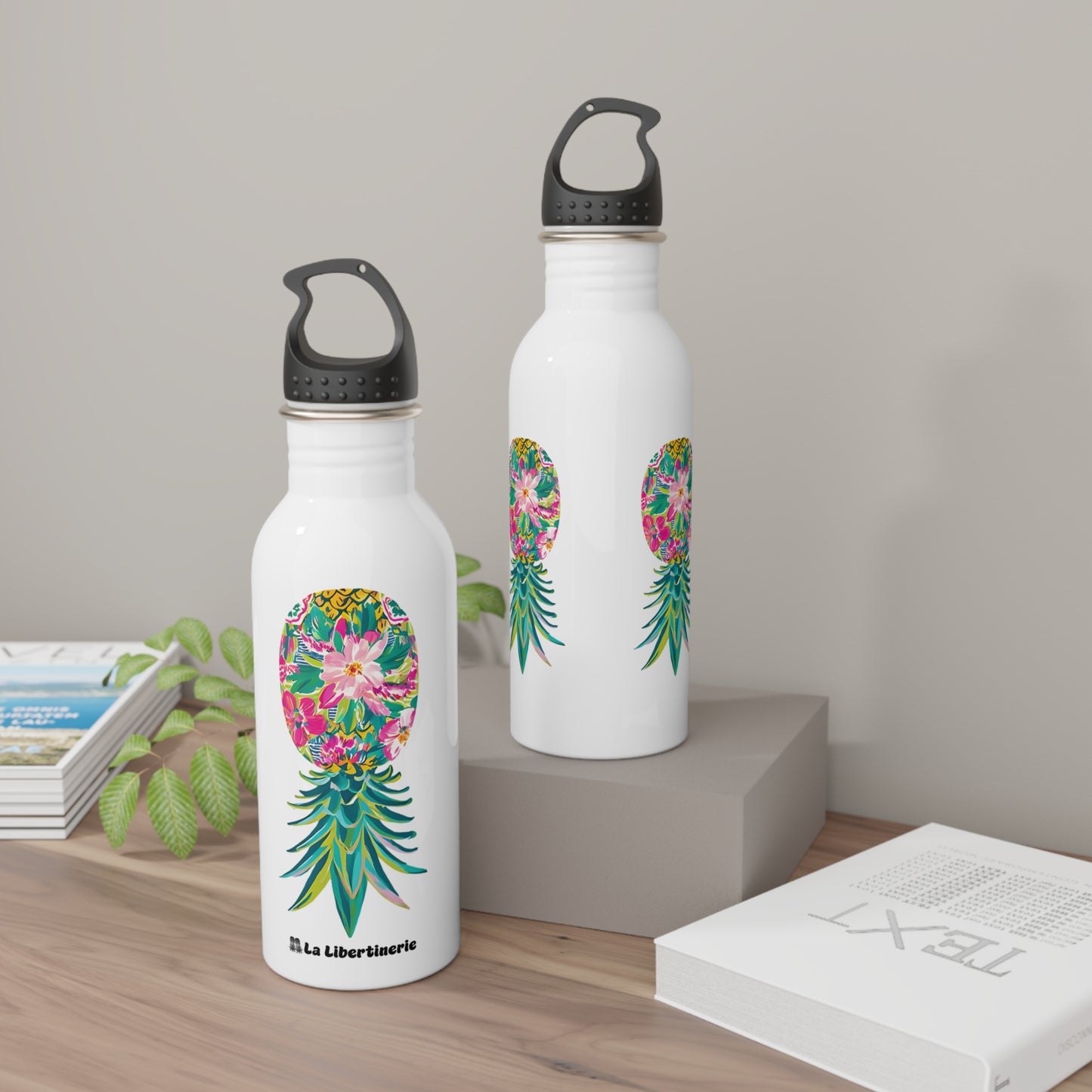 Bouteille d'eau inox Ananas d'été