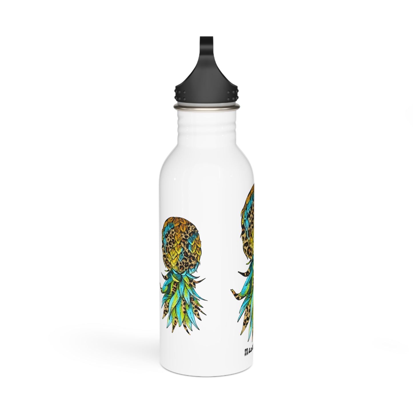 Bouteille d'eau inox Ananas Léopard