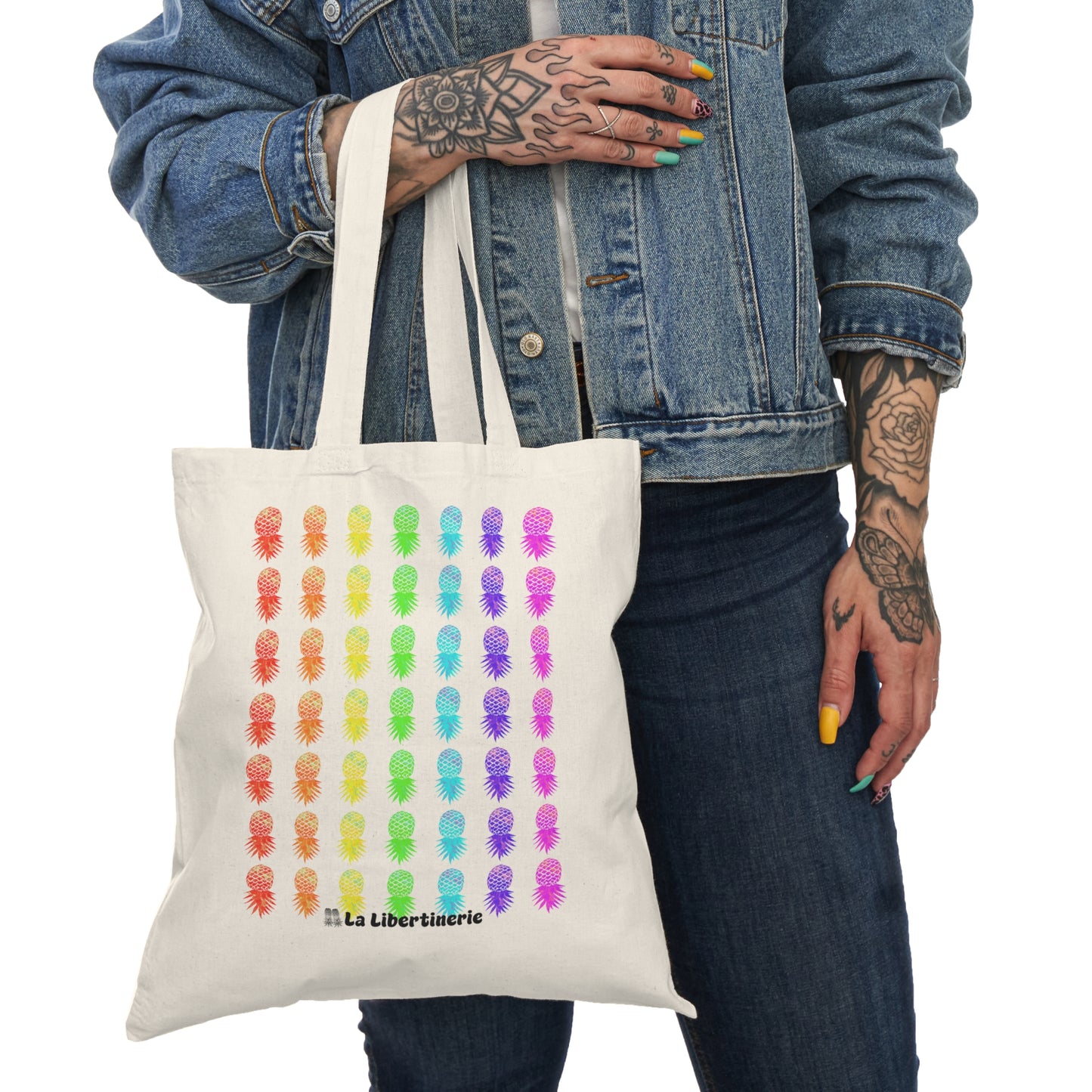Sac fourre-tout Arc-en-ciel d'ananas