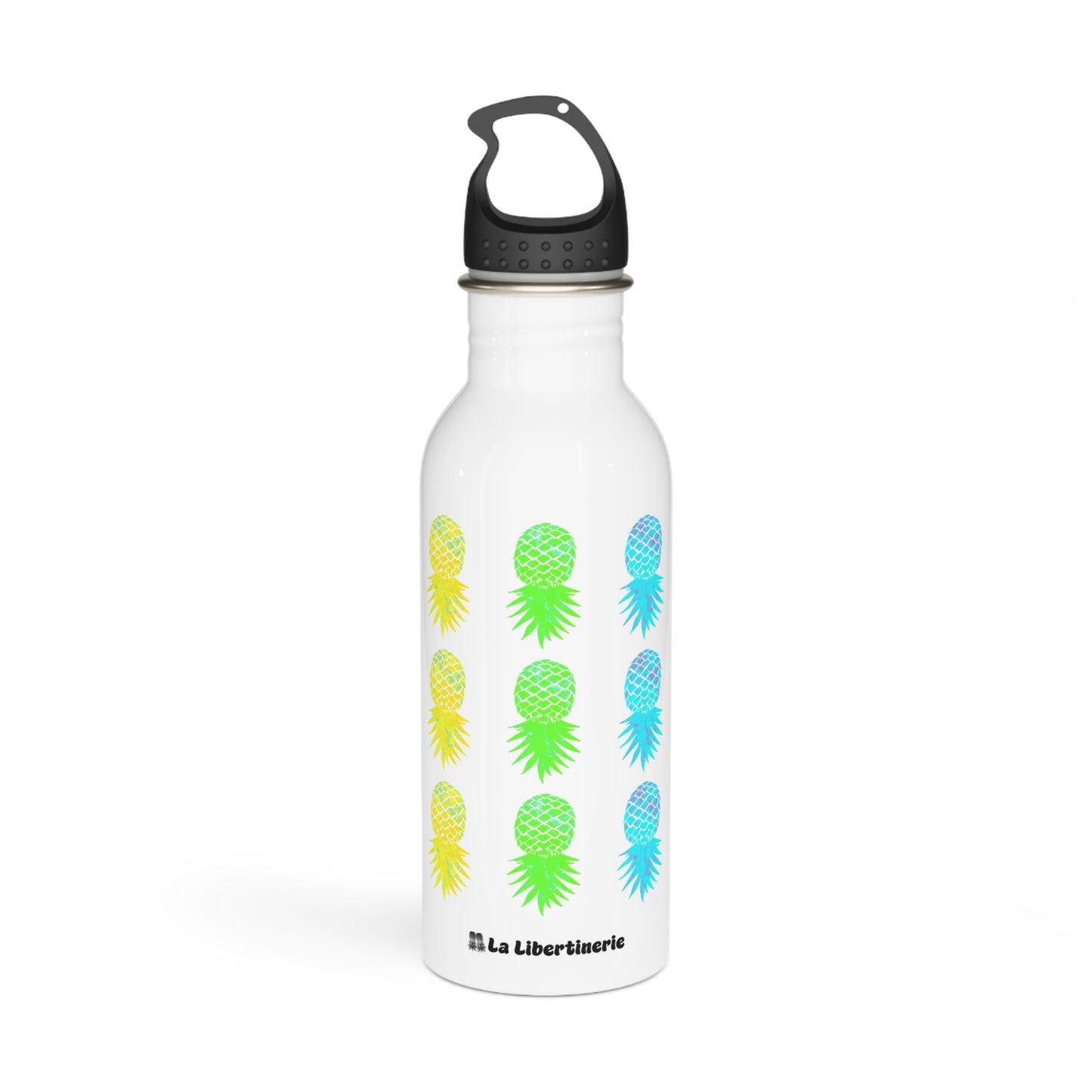 Bouteille d'eau inox Arc-en-ciel d'ananas