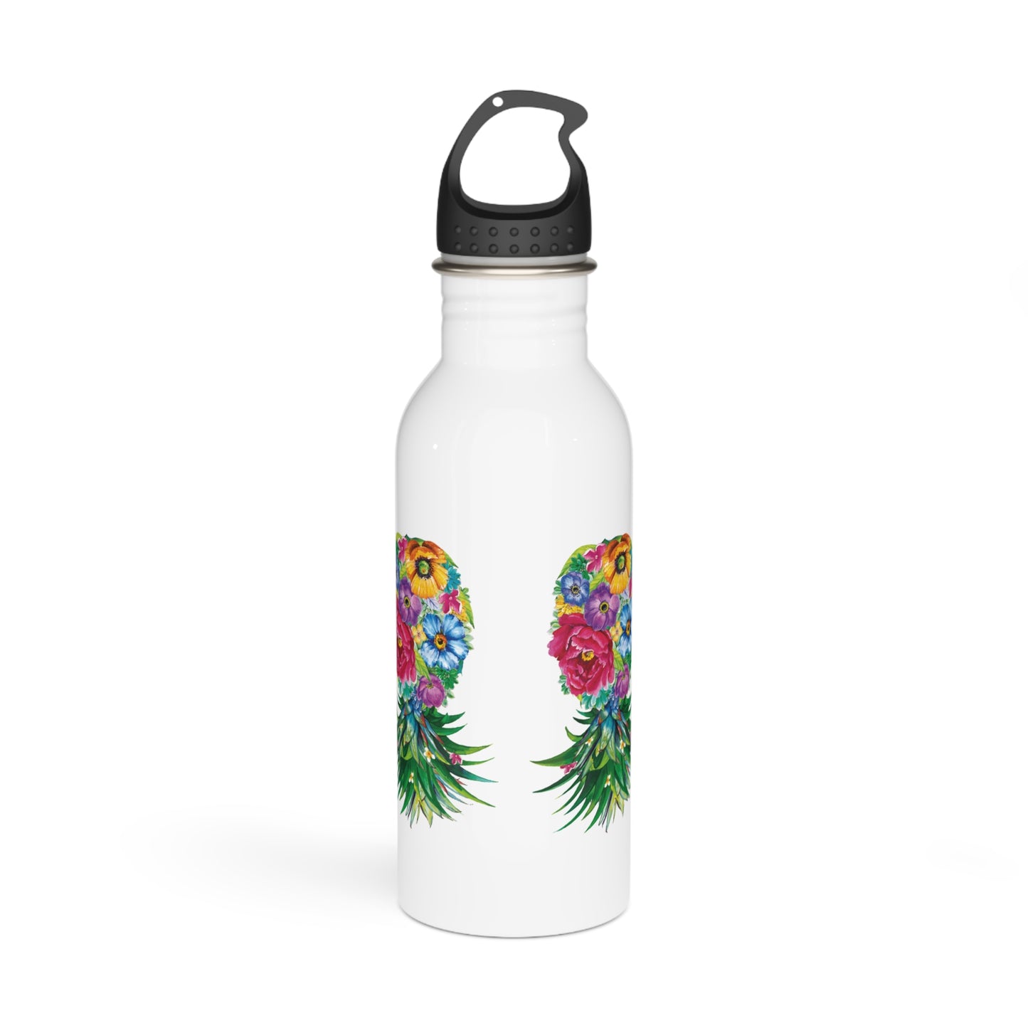 Bouteille d'eau inox Ananas fleuri