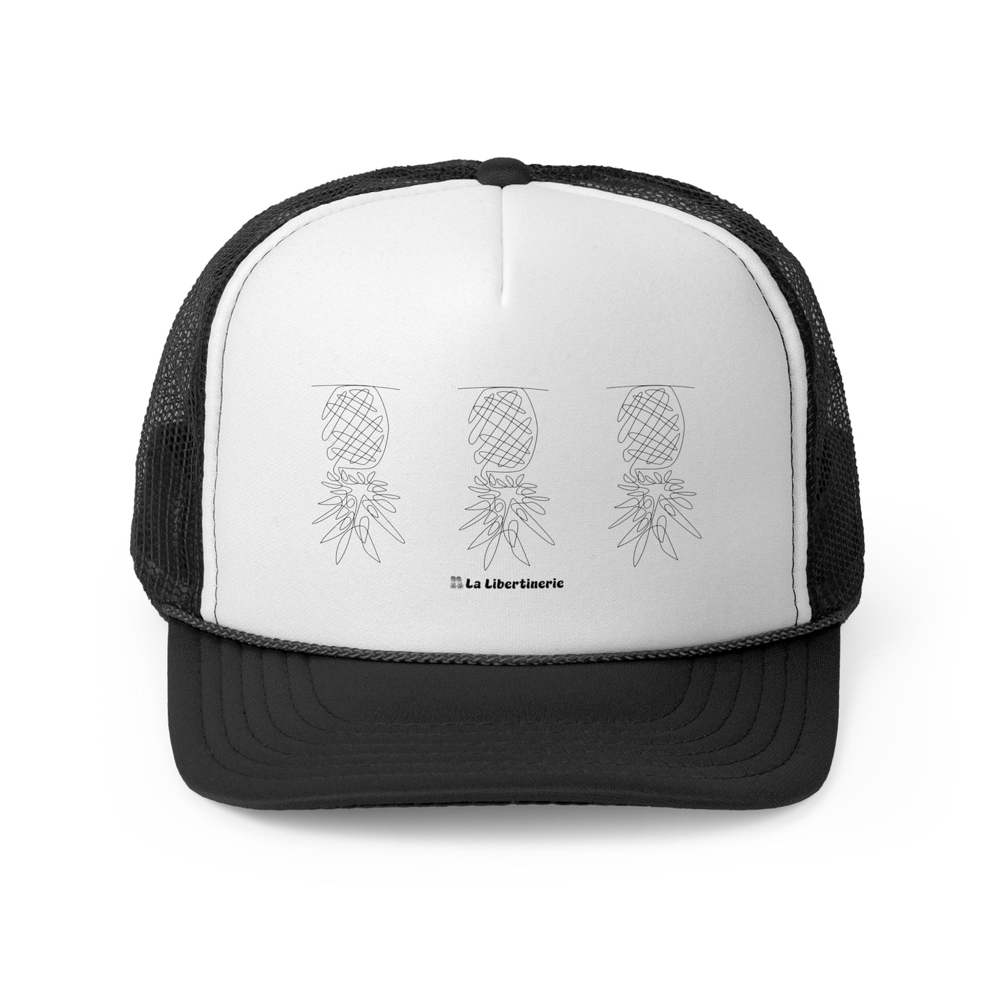 Casquette trucker Ananas minimaliste