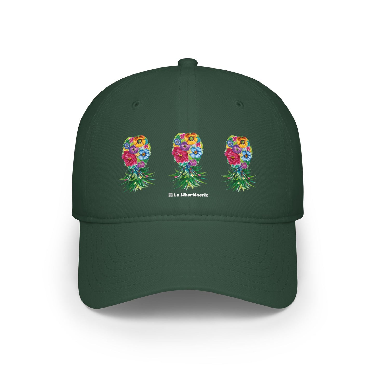 Casquette baseball Ananas fleuri