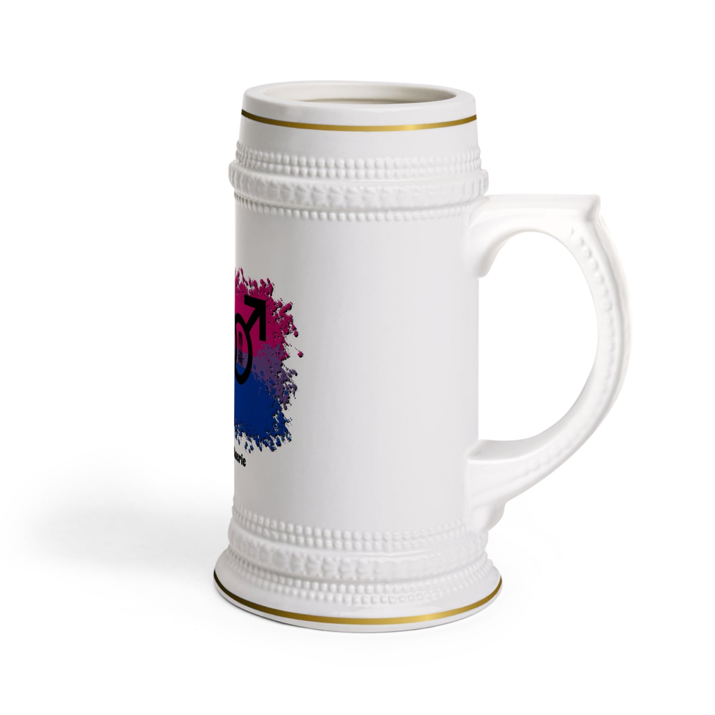 Chope à bière Symbole bisexuel