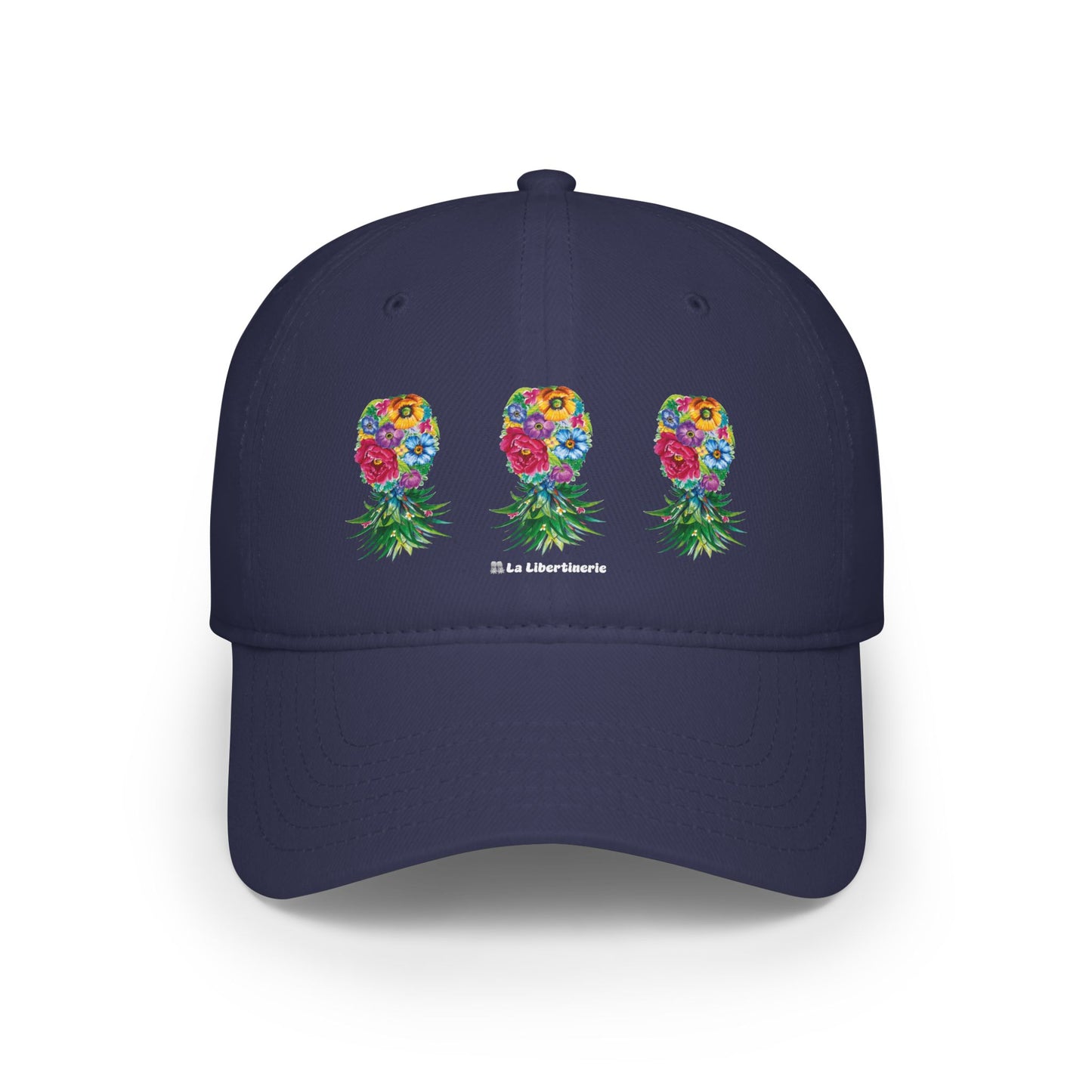 Casquette baseball Ananas fleuri
