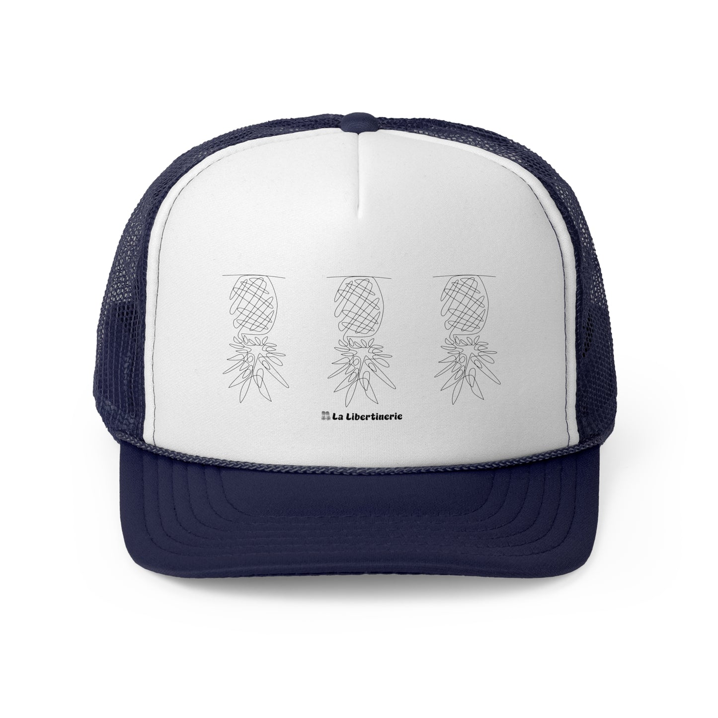 Casquette trucker Ananas minimaliste