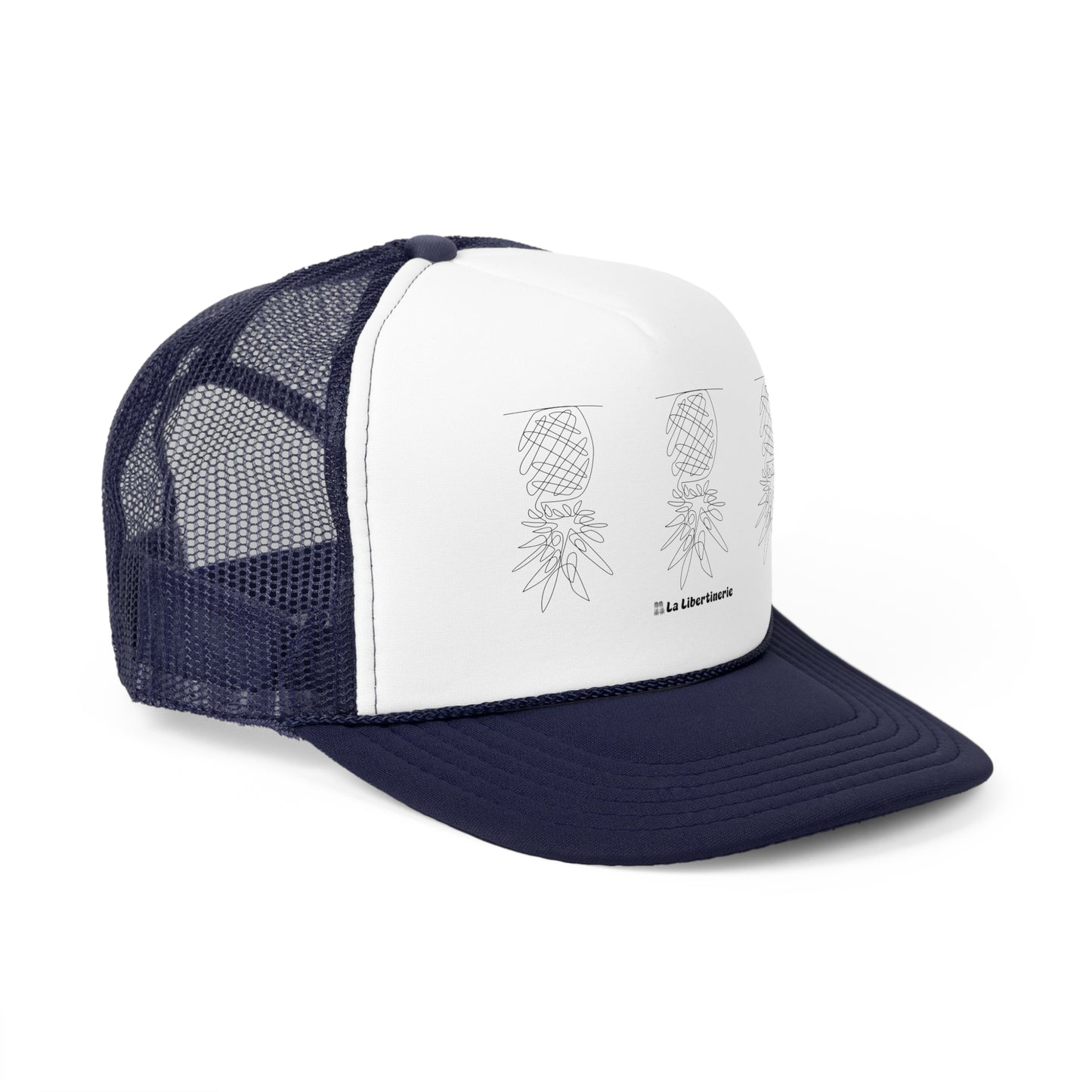 Casquette trucker Ananas minimaliste