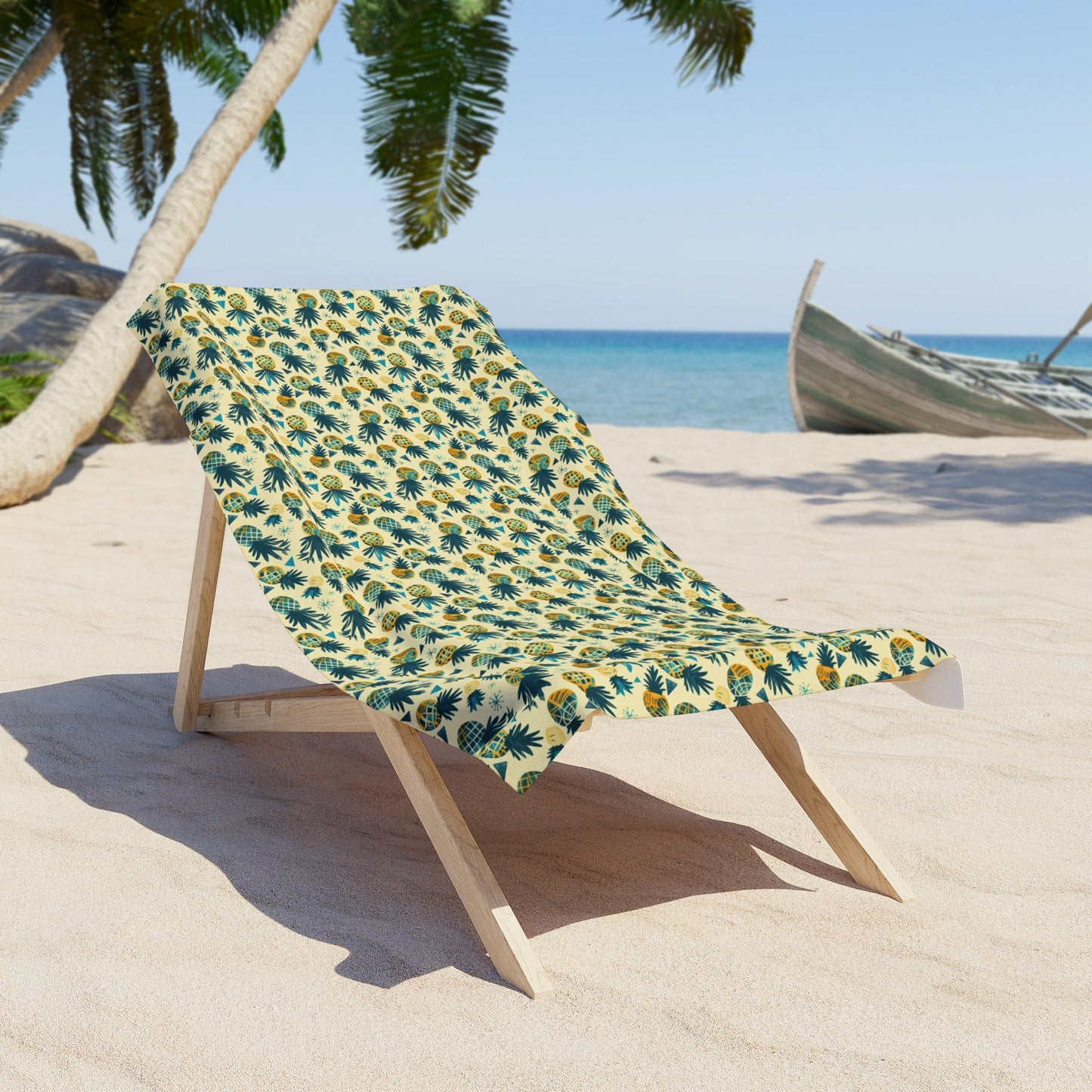 Serviette de plage Ananas Rétro