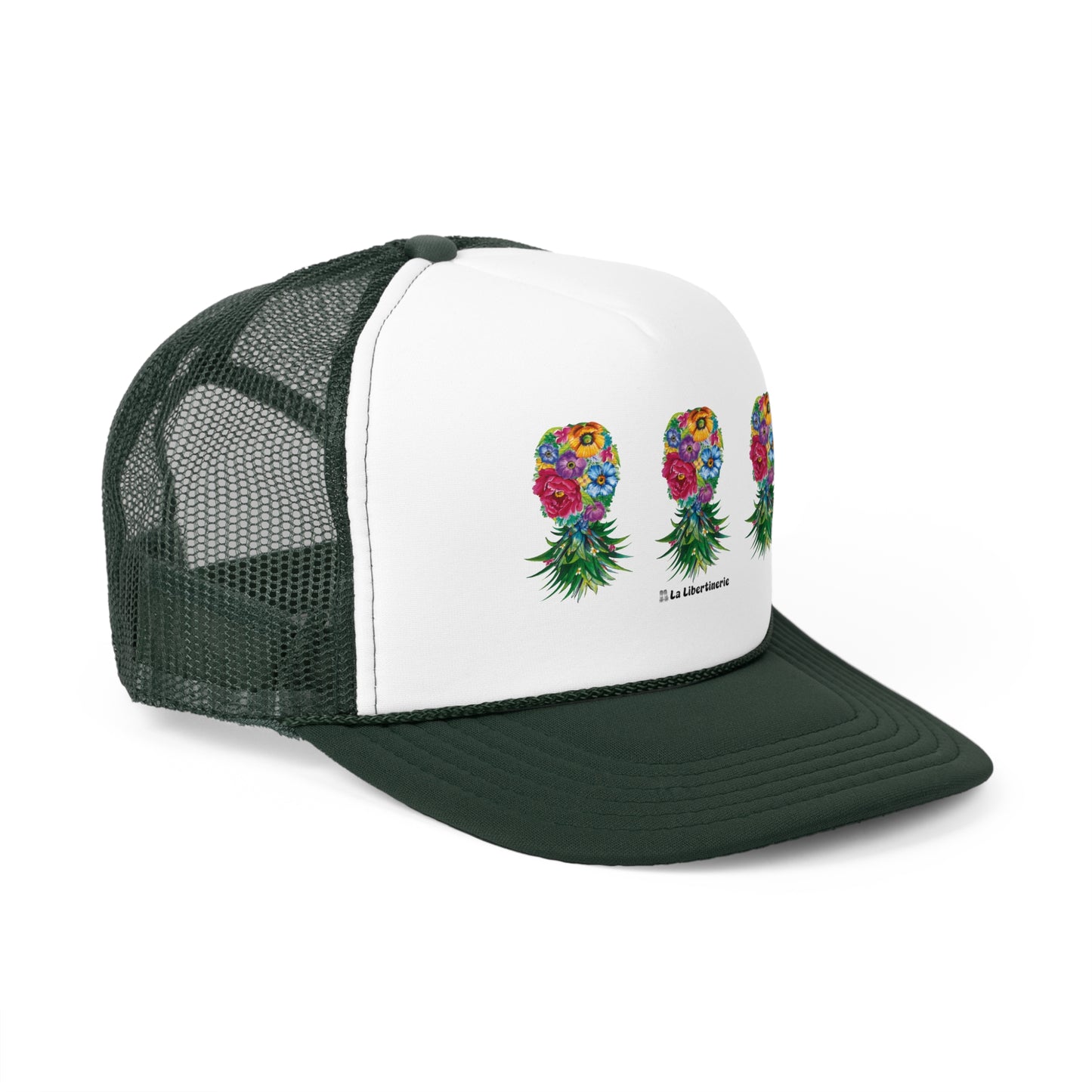 Casquette trucker Ananas fleuri