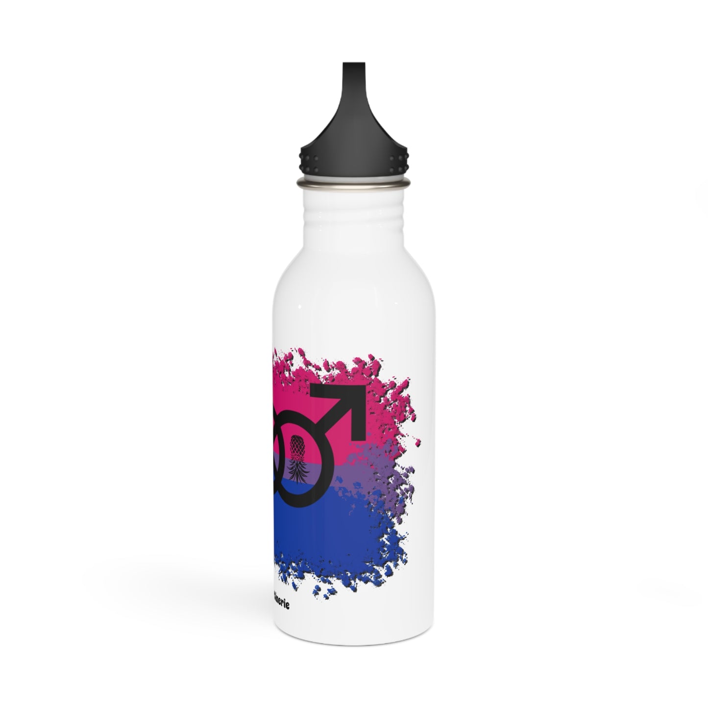 Bouteille d'eau inox Symbole bisexuel