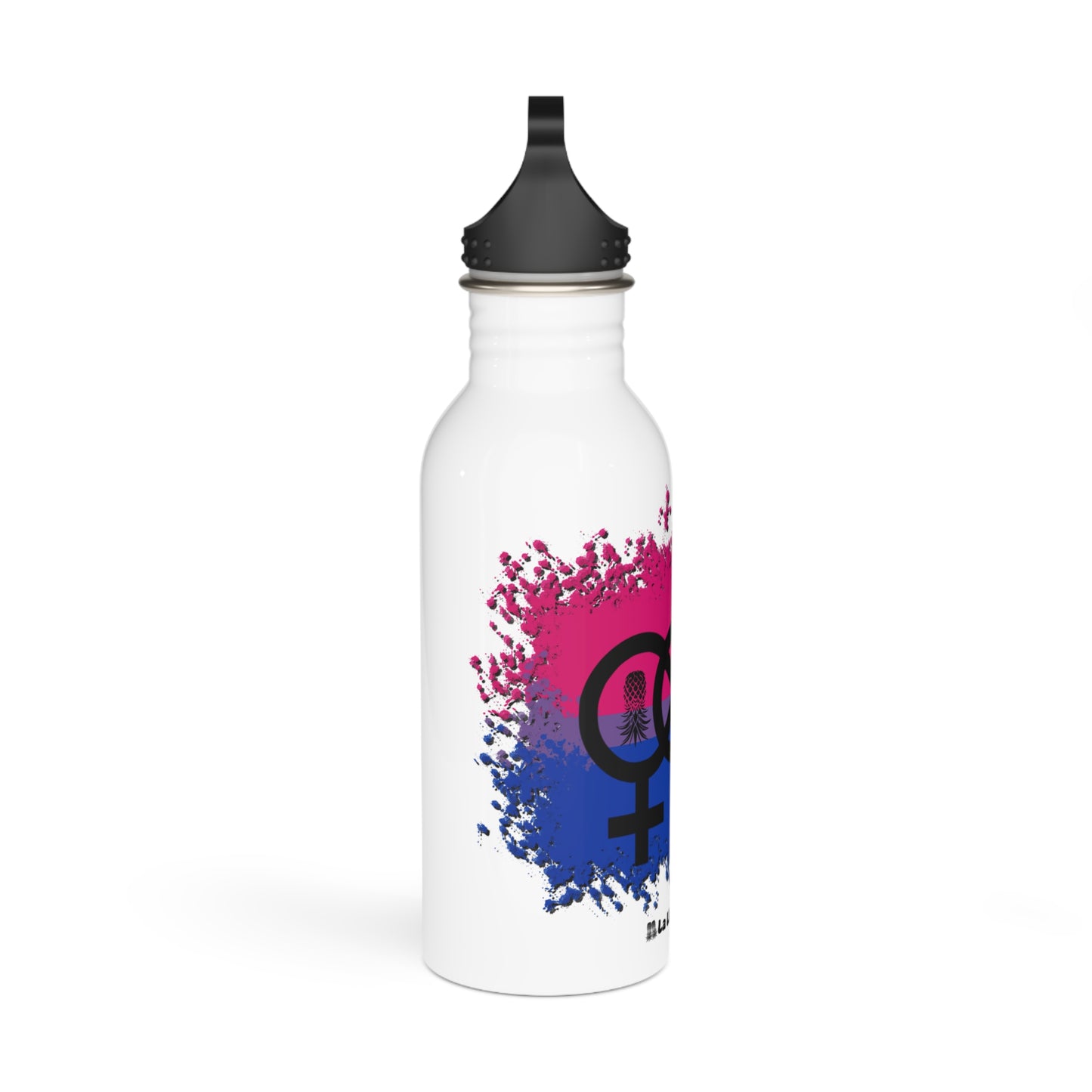 Bouteille d'eau inox Symbole bisexuel