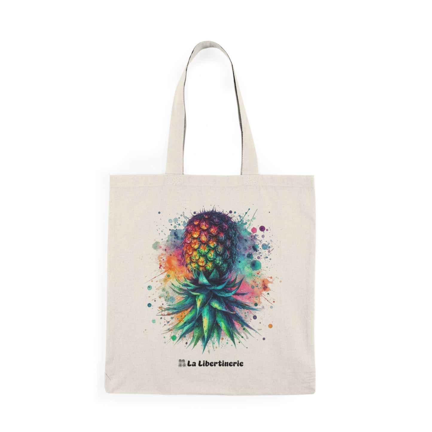 Sac fourre-tout Ananas Aquarelle J'aime partager