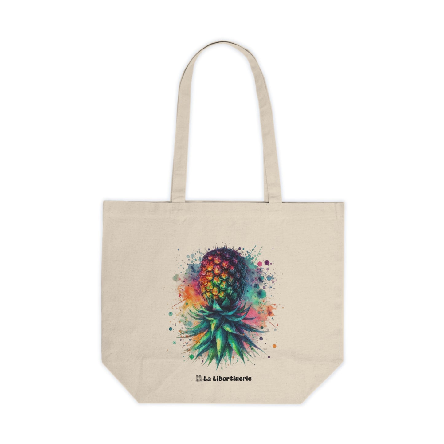 Sac shopping Ananas Aquarelle J'aime partager