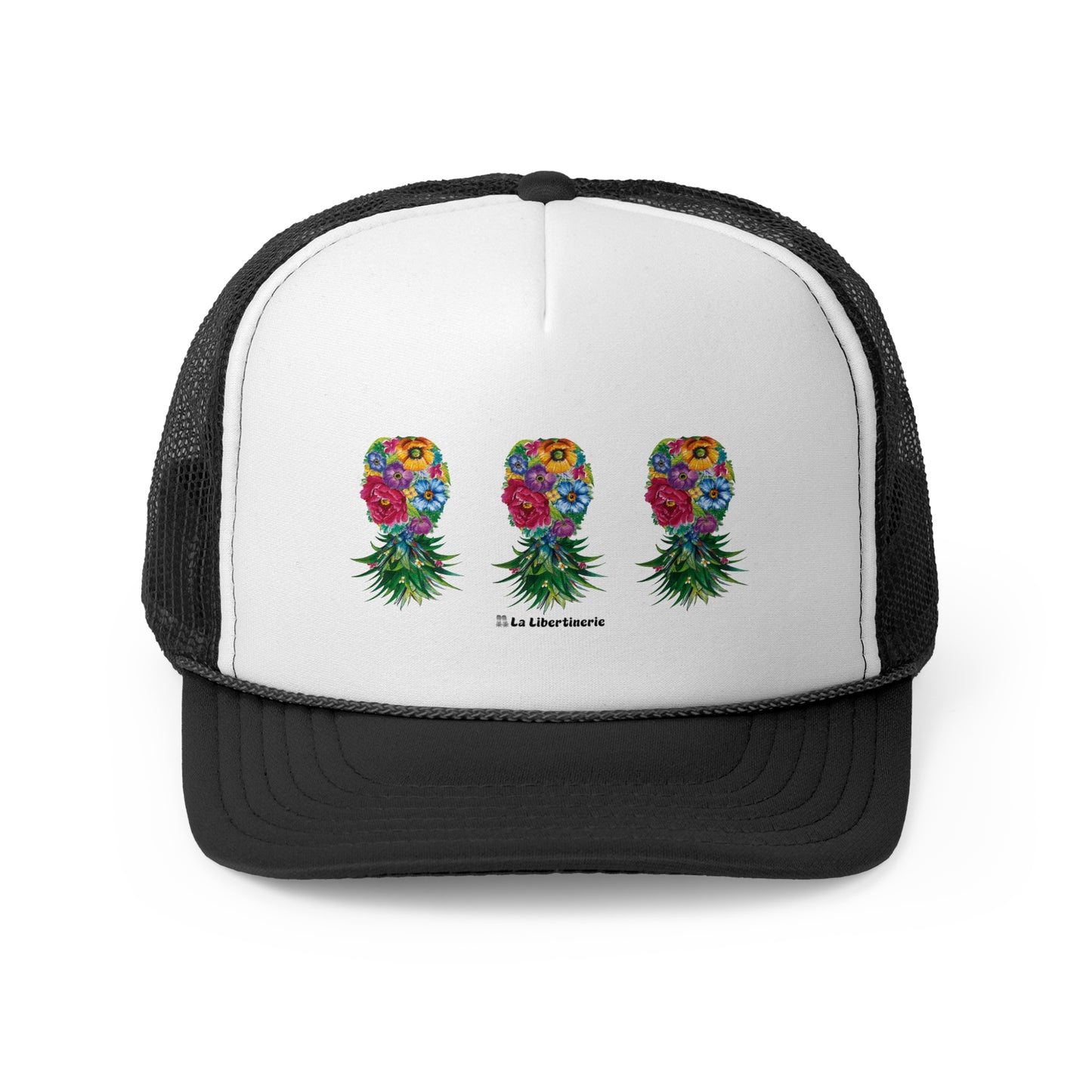 Casquette trucker Ananas fleuri