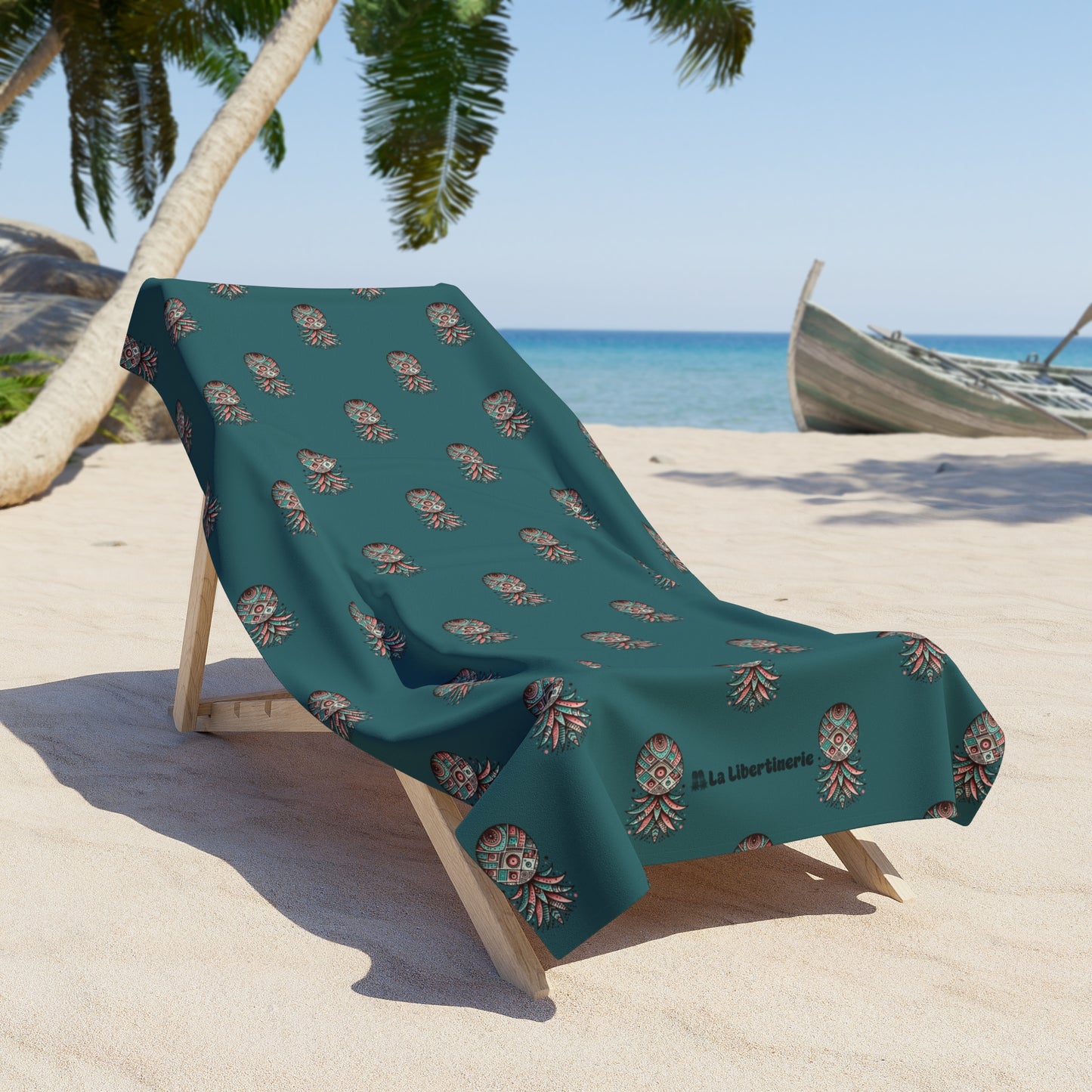 Serviette de plage Ananas Boho Motif