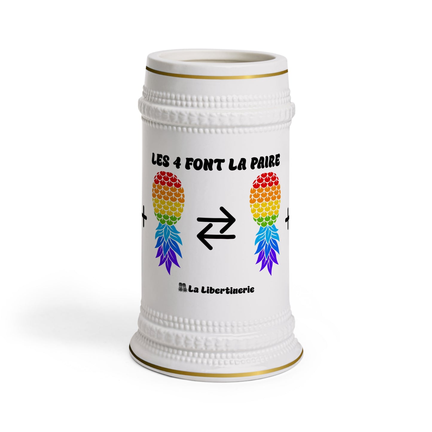Chope à bière Les 4 font la paire LGBTQ+