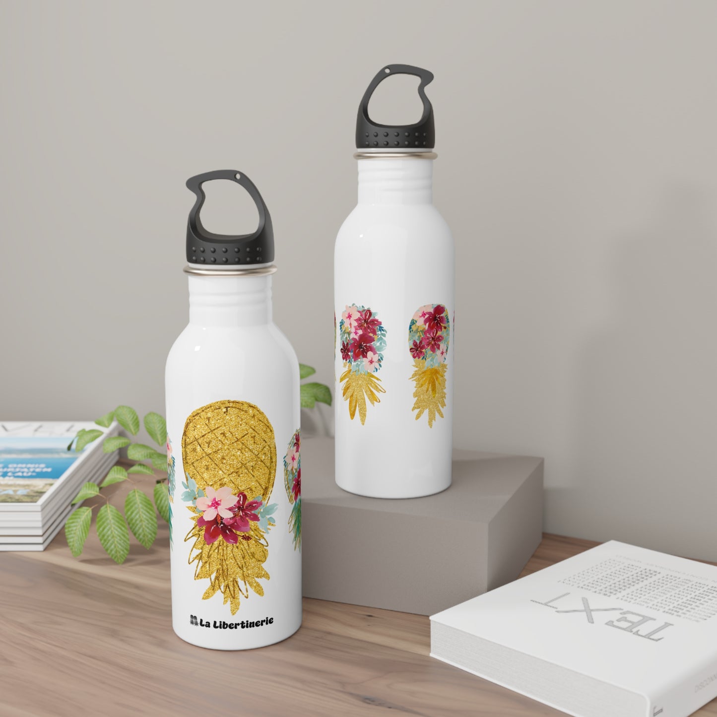 Bouteille d'eau inox Ananas Marsala