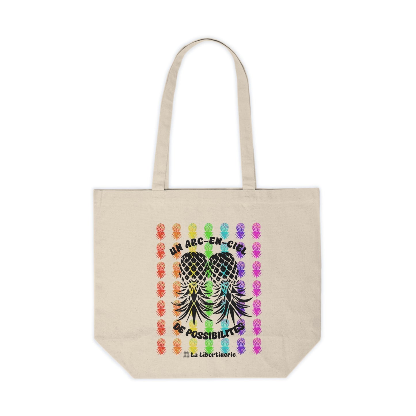 Sac shopping Arc-en-ciel d'ananas
