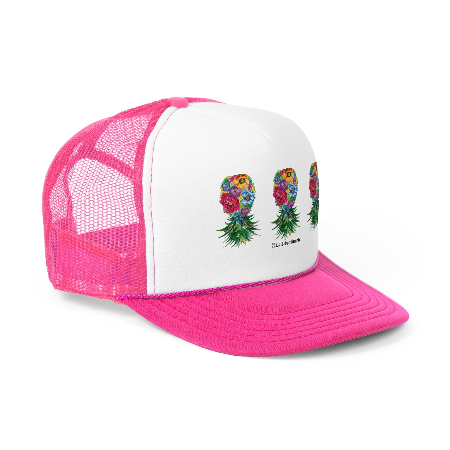 Casquette trucker Ananas fleuri