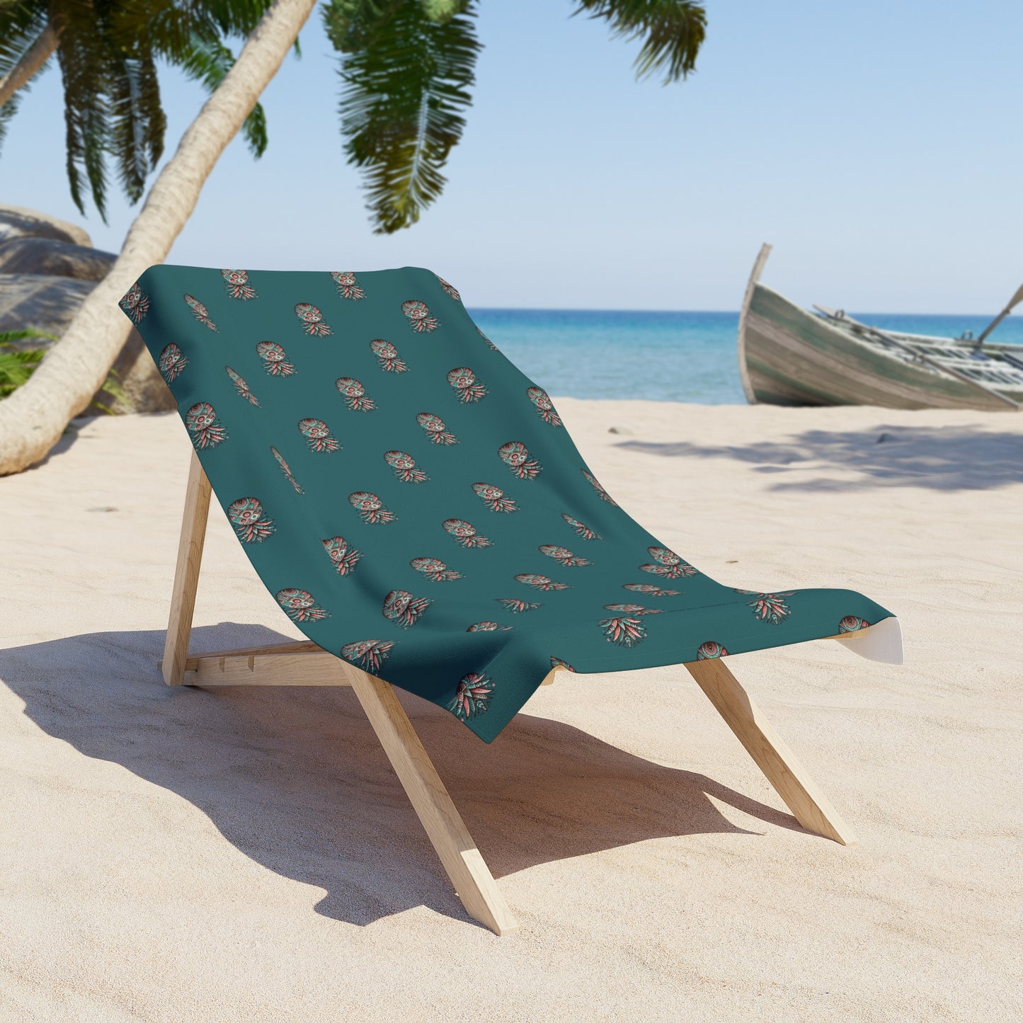Serviette de plage Ananas Boho Motif