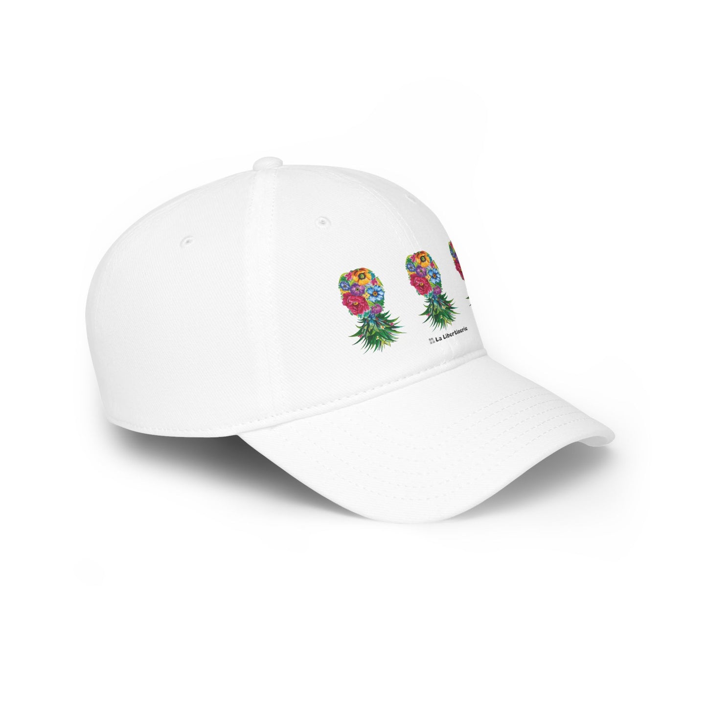 Casquette baseball Ananas fleuri