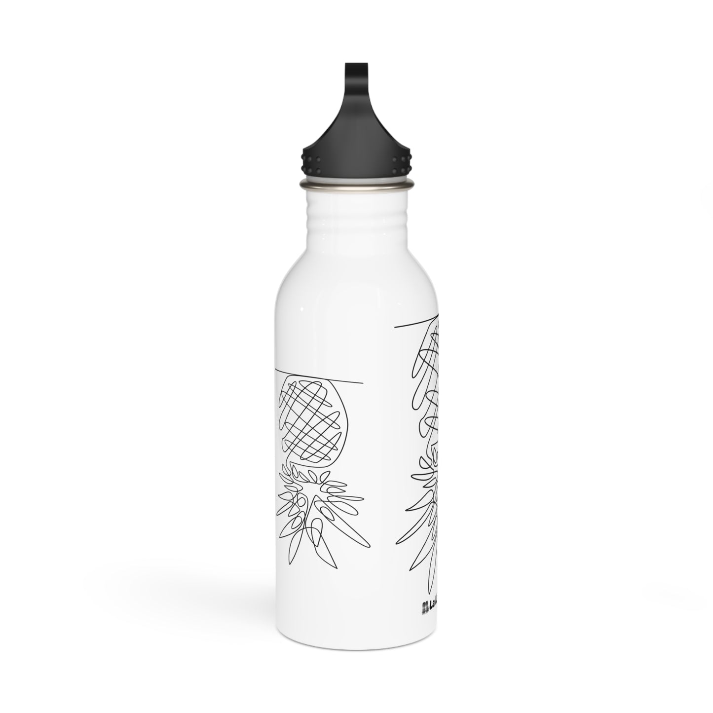 Bouteille d'eau inox Ananas minimaliste