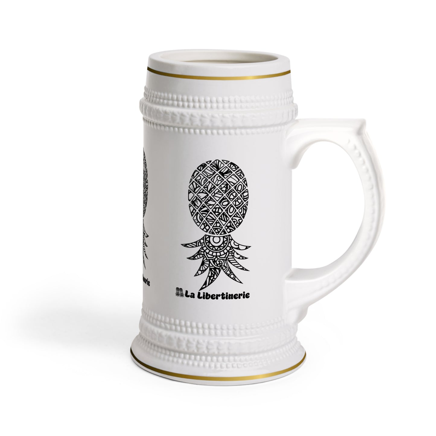 Chope à bière Libertinage tatoué