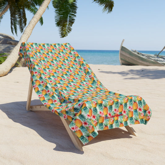Serviette de plage Ananas tropical