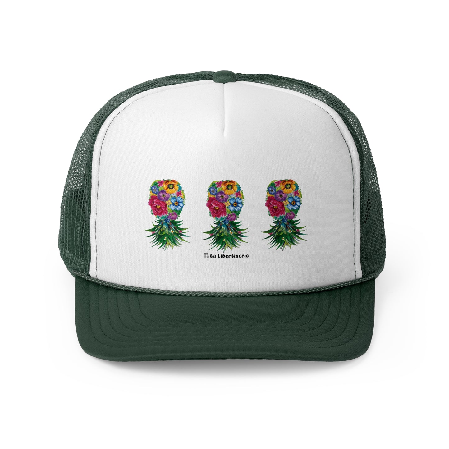 Casquette trucker Ananas fleuri