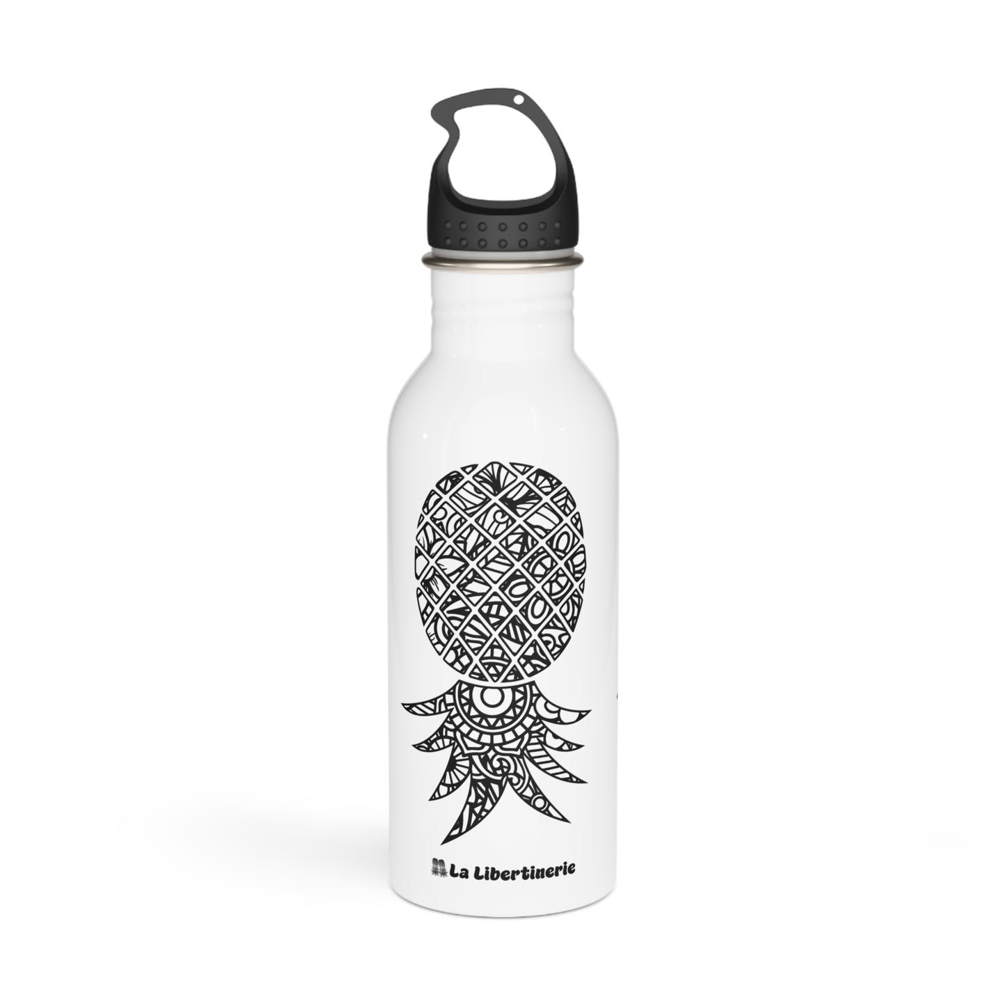 Bouteille d'eau inox Ananas tatoué