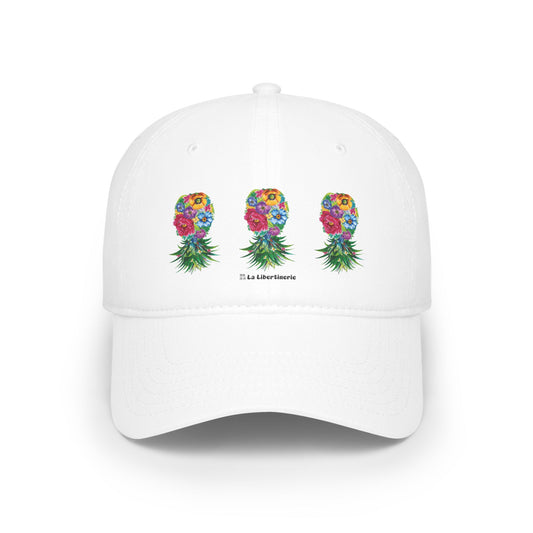 Casquette baseball Ananas fleuri