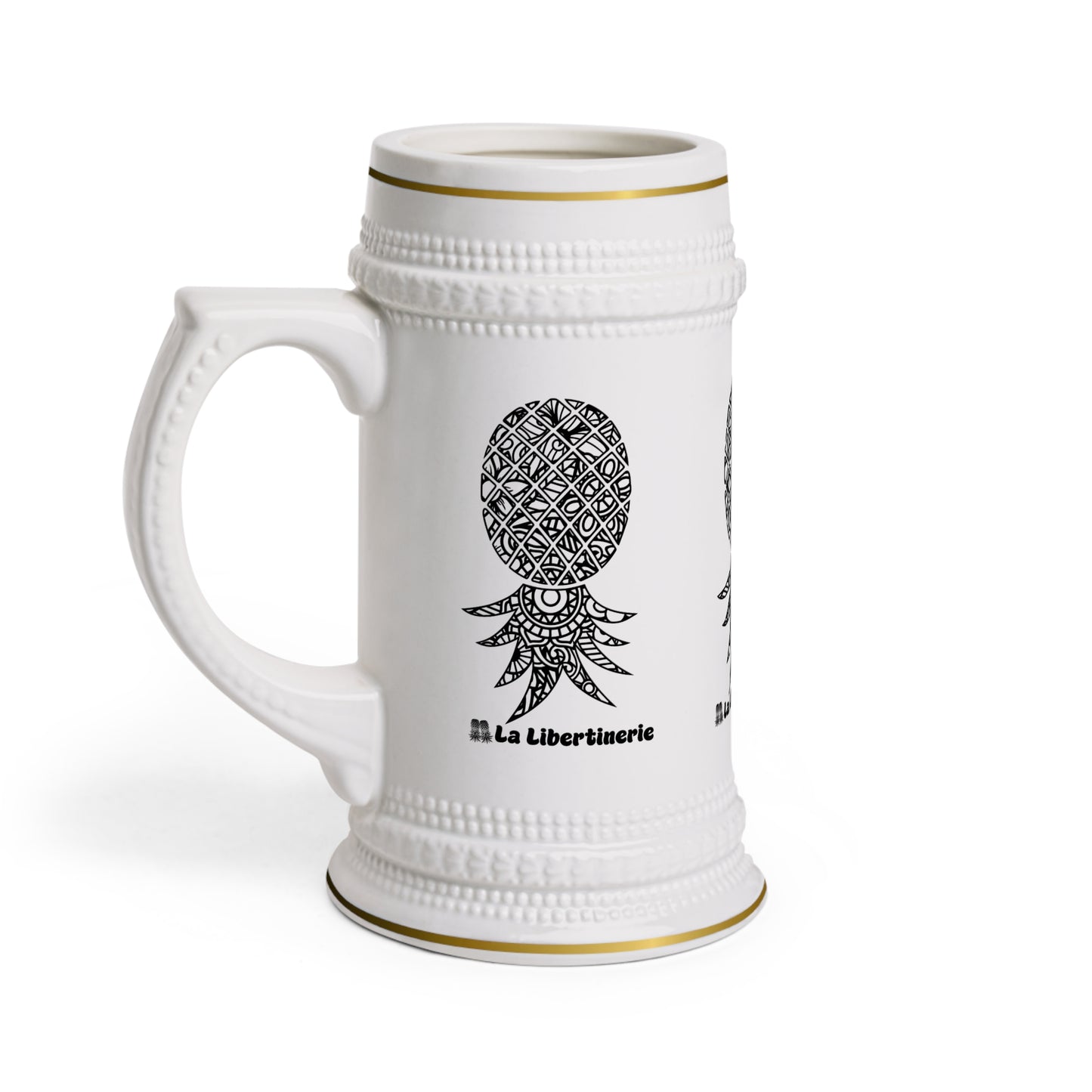 Chope à bière Libertinage tatoué