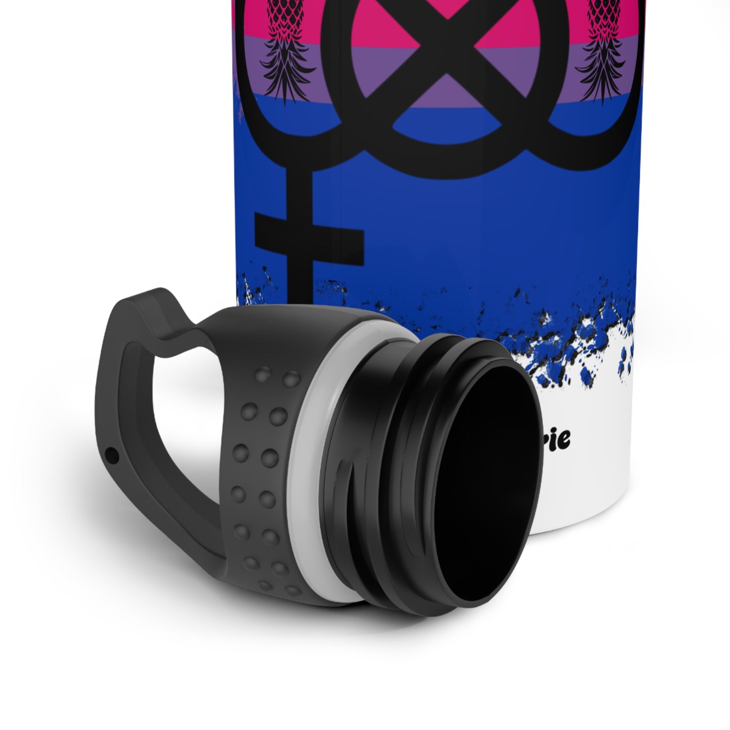 Bouteille d'eau inox Symbole bisexuel