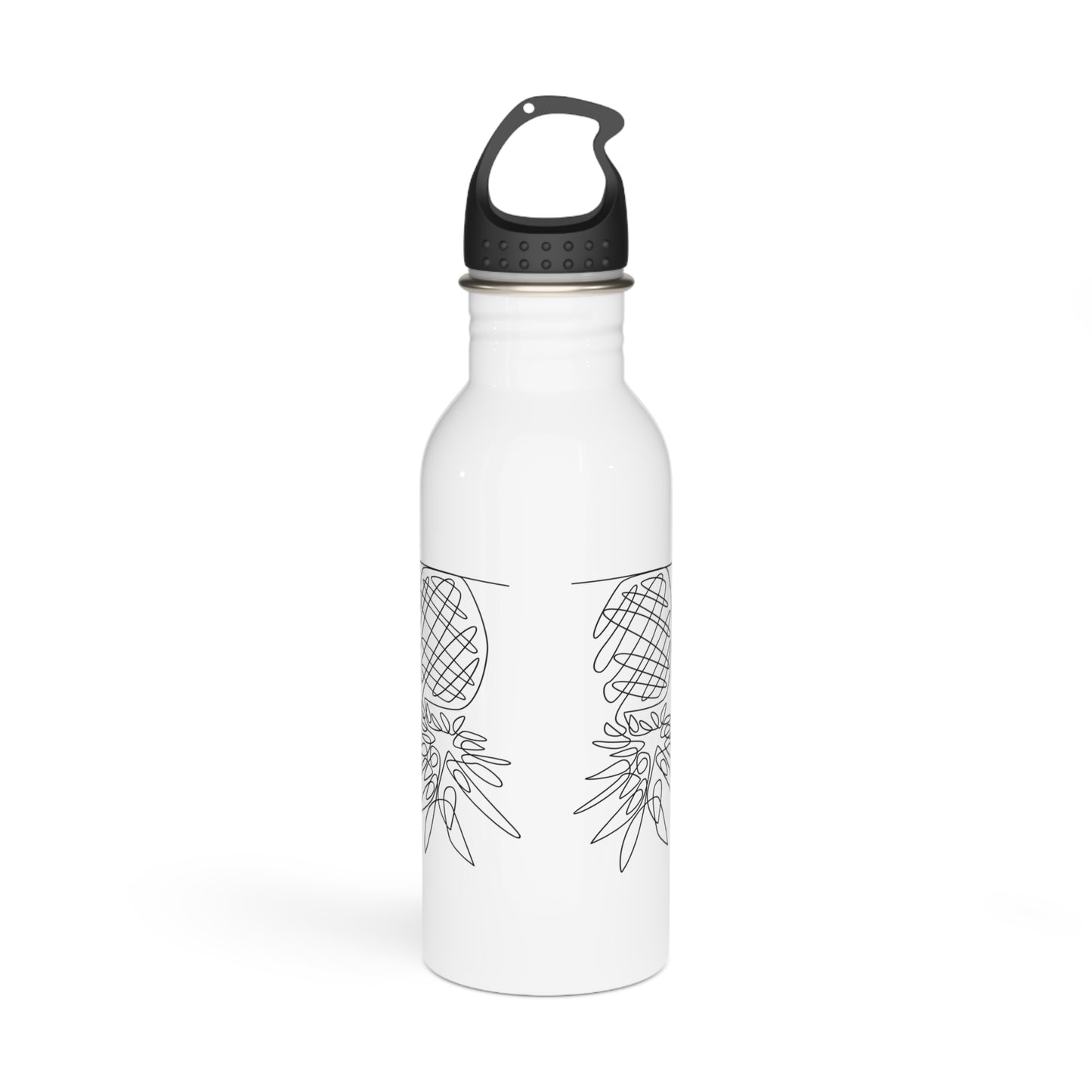 Bouteille d'eau inox Ananas minimaliste