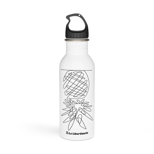 Bouteille d'eau inox Ananas minimaliste